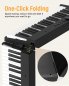 Klapptastatur (Digitalpiano) 123 cm mit 88 Tasten + Bluetooth + Midi + Aufnahme