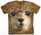 Batikované tričko 3D - Alpaka