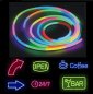 Farge RGB lysende silikon reklame neon stripe 5M vanntett med IP68