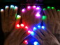 LED светящиеся перчатки – белые