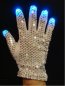 Disco RGB eldiven - gümüş