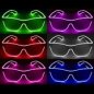 Óculos de néon estilo Way Ferrer - Azul