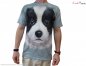 ハイテク動物シャツ - ボーダーコリーの子犬