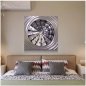3D metal wall art painting - Light up in 20 RGB colour - Circle 50x50cm