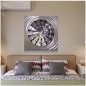 3D metal wall art painting - Mag-ilaw sa 20 RGB na kulay - Circle 50x50cm