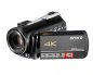 4K-kamera Ordro AC5 med 12x optisk zoom, WiFi + makroobjektiv + LED-lys + etui (FULL SET)