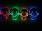 Neon Maske SAW - Mavi