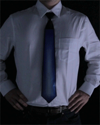 LED nyakkendő Tron - Vörös