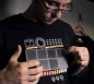 Electronic drum T-shirt with percussion