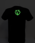 Fluorescenciniai marškinėliai - V „Vendetta“