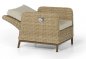 Salon de terrasse d'angle en rotin - Ensemble mobilier moderne pour 8 personnes + table réglable
