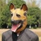 Deutscher Schäferhund - Gesichts- und Kopfmaske aus Silikon für Kinder und Erwachsene