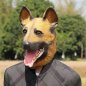 German shepherd - silicone face and head mask for children and adults