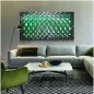 3D-Metallkunstwerk für die Wand – RGB-Farbwechsel-Fernbedienung mit LED-Hintergrundbeleuchtung – FUTURE 50 x 100 cm