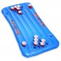 Beer pong gonflable flottant pour piscine - 20 porte-gobelets + 4 bouteilles