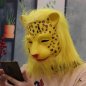 Leopard mask - silicone face and head mask for kids and adults