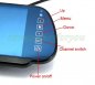 Rear view mirror with display -  7" TFT LCD
