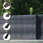 Umpluturi pentru gard din PVC - lamele de plastic verticale pentru garduri 3D și panouri lățime 49 mm - Gri antracit