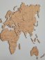 Peinture murale Carte du monde - couleur bois clair 200 cm x 120 cm