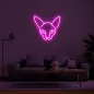 Insegna al neon a forma di logo con illuminazione a LED CAT sulla parete 50 cm