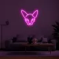 Éclairage LED logo forme CAT enseigne au néon sur le mur 50cm