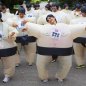 Costume de sumo - costume de lutteur - costumes de lutte gonflables pour halloween + fan