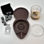 Porta-charutos (suporte) + porta-copos - Conjunto Whisky Luxury para homem