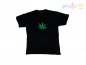 Camiseta led - Cannabis