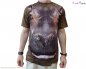 Kaos wajah binatang - Hippo