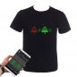 LED RGB Color Programmable LED T-Shirt Gluwy via Smartphone (iOS/Android) - Multicolored