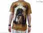 Camiseta de rosto animal - Bulldog Inglês