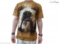Zwierząt twarz t-shirt - Buldog angielski