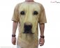 Camiseta com cara de animal - Labrador dourado