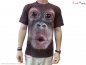 Тениска с лице на животните - орангутан