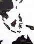 Ξύλινος παγκόσμιος χάρτης στον τοίχο - μαύρο χρώμα 200 cm x 120 cm