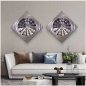 3D metal wall art painting - Mag-ilaw sa 20 RGB na kulay - Circle 50x50cm