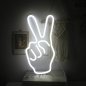 Logo cu LED neon iluminat pe perete - PEACE