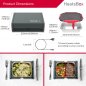 Elektryczny podgrzewany pojemnik na lunch - przenośny podgrzewany pojemnik na żywność (aplikacja mobilna) - HeatsBox PRO