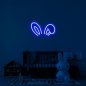 Semne LED neon pe perete - logo iluminat 3D BUNNY 50 cm