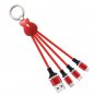 Universal 3V1 USB singilin na kable - Micro USB, Kidlat, USB-C