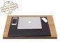 Tapis d'écriture de bureau en cuir noir 60x40 cm pour bureau / PC - Fait main