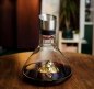 Boroskancsó - Luxus boros dekanter 1500ml szett arany hegy + tisztító golyókkal