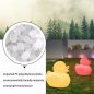 LED svietiaca plávajúca kačka plastová 23x29cm - RGB farby + IP65 + diaľkový ovládač