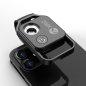 Microscópio de celular (smartphone) com filtro CPL e ampliação de 200x + iluminação LED