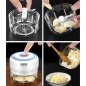 Mini mixer en snijmachine draagbare keuken multifunctionele assistent met 1200 mAh batterij