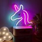 Wall Neon sign - light LED panel logo UNICORN