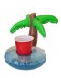 Pool holder inflatable floating for cups - Palm tree