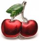 Belt buckle - Cherries