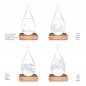 Storm glass weather predictor and barometer in the shape of a drop