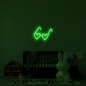 3D-Inschriften an der Wand - LED-Herzbrille 50 cm